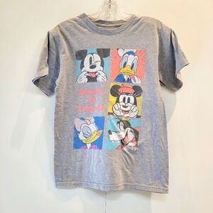 Disney Gray T-Shirt with Mickey & Friends Print